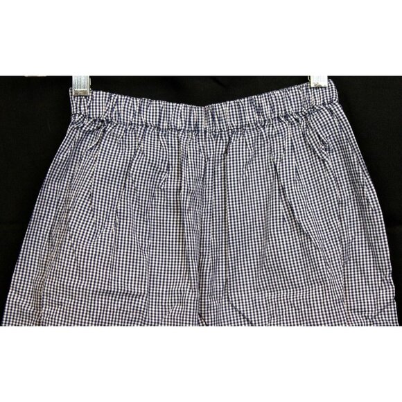 Sweet Angela Rosalina 2pc Outfit Shirt Shorts 8 Navy Plaid Spring Flower Bouquet - Picture 10 of 13